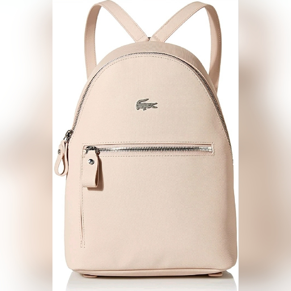 Lacoste Women's Daily Classic Coated Pique Canvas Backpack